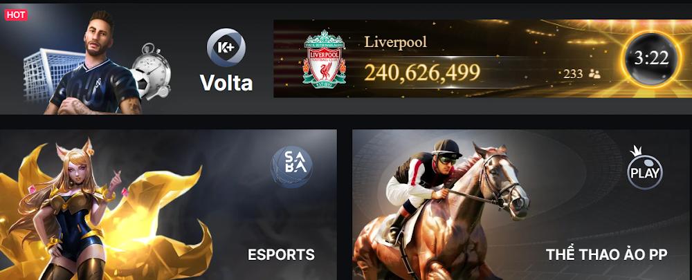 Giao diện đẹp mắt tại thể thao Zo88