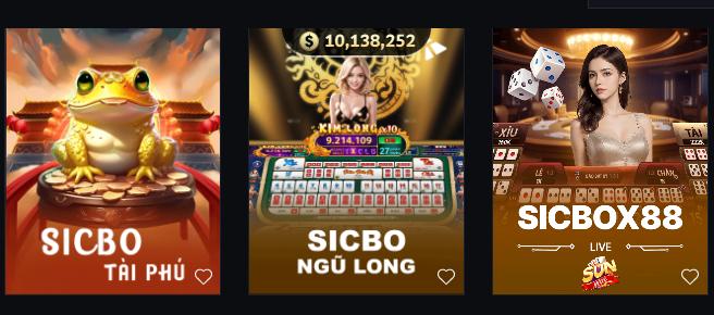 Hình thức cược bộ ba Sicbo Zo88