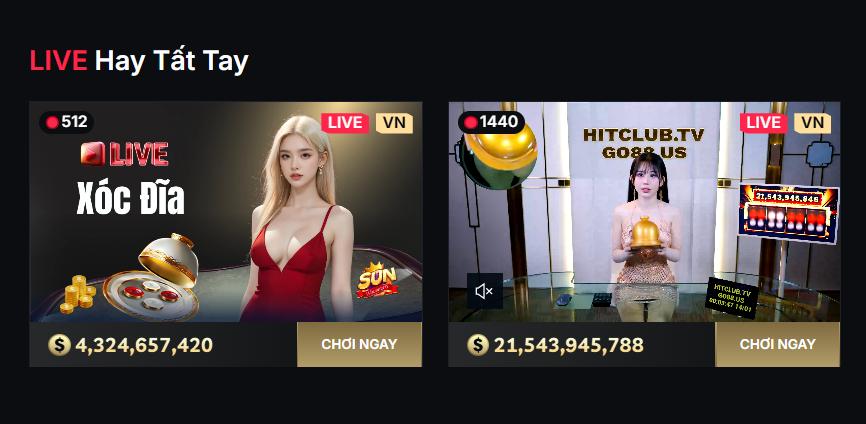 Nhiều game tại Live Casino SA Gaming Zo88